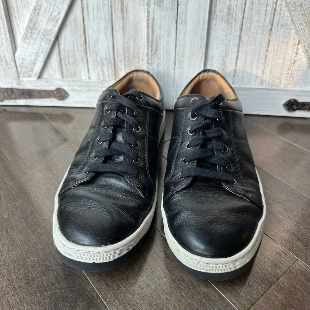 GH BASS &‎ Co Men's Black Leather Sneaker Dress Casual Size 10M